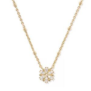 NEW Kendra Scott Mylah Gold Short Snowflake Pendant Necklace